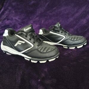 Franklin Sports Baseball Cleat - Youth - Black and White